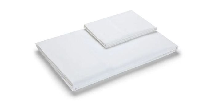Sábana 200 Hilos Algodón Lisa CopperHealth Blanca 1,5 Plazas-1