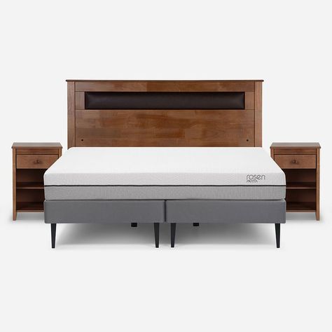 Cama Europea Pratta 2 Plazas Pata Acero BD + Muebles Ferrara-0