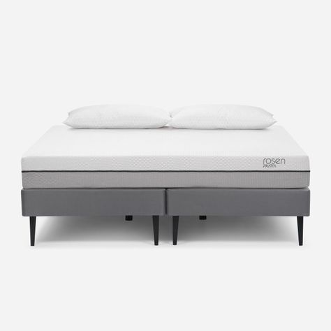 Cama Europea Pratta 2 Plazas Pata Acero + Almohadas Light-0