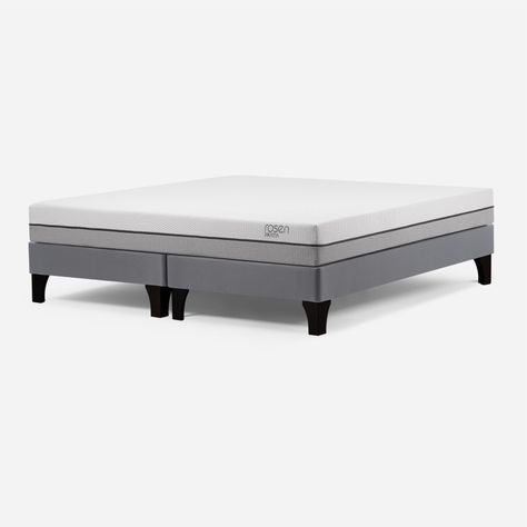 Cama Europea Pratta King Pata Madera 180 x 200 cm-0