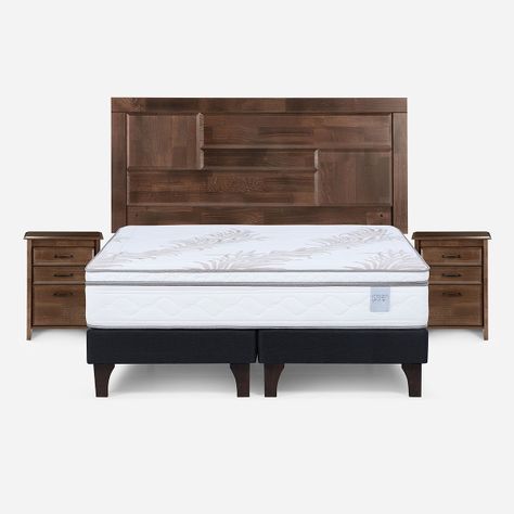 Cama Europea Neo Plus 2 Plazas 150x200 cm + Muebles Dolce-0