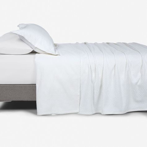 Colcha Algodón Textura Benine Blanco 1,5 Plazas-1