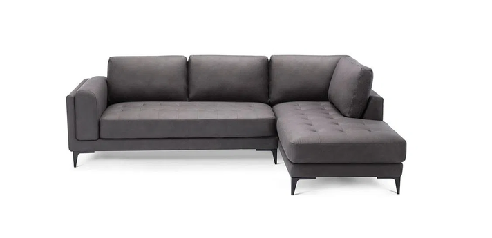 Sofá Seccional Rosen Roxton Derecho Tela Charcoal-1