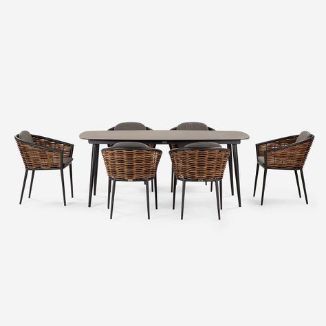 Juego Comedor de Terraza Rosen Namua 6 Personas-3