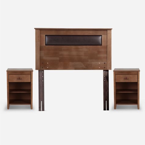 Cama Europea Rosen Pratta P. Madera Full + Muebles Ferrara-5