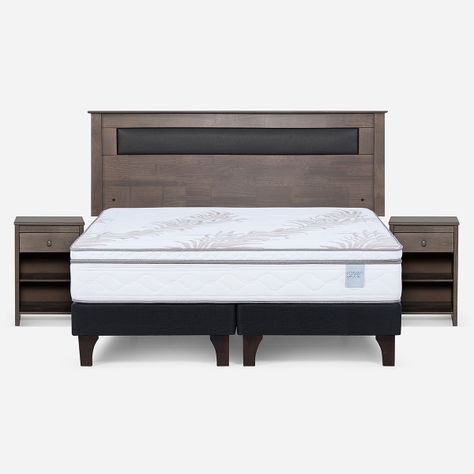 Cama Europea Neo Plus King + Muebles Ferrara-0