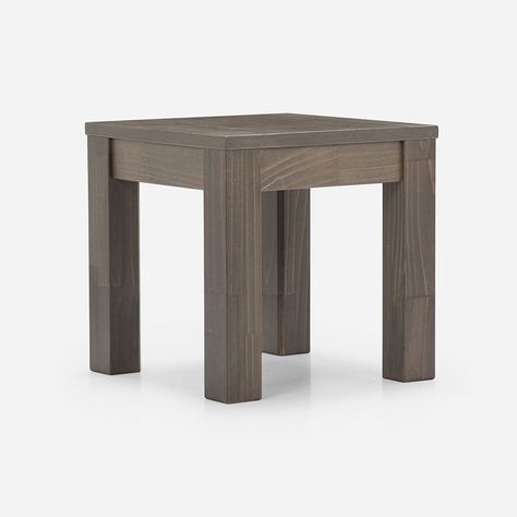 Mesa Lateral Rosen New Sapelly 50 x 50 cm Ceniza-0