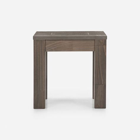 Mesa Lateral Rosen New Sapelly 50 x 50 cm Ceniza-1