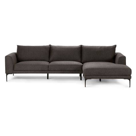 Sofá Seccional Rosen Barnes Derecho Tela Charcoal-0