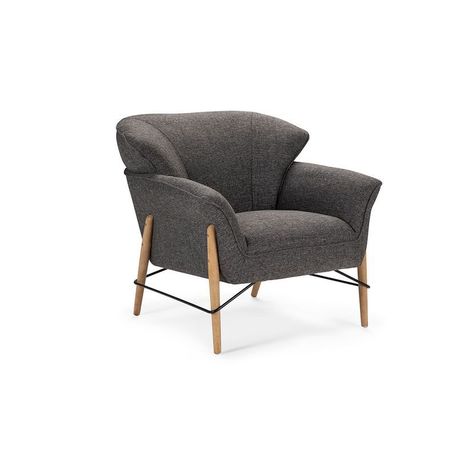 Poltrona Rosen Milligan Tela Gris-0