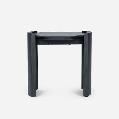 Mesa Lateral Rosen Kanus 50 x 44 cm Negro-1