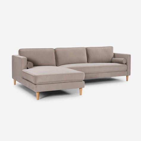 Sofá Seccional Rosen Harbord II Izquierdo Tela Beige-0