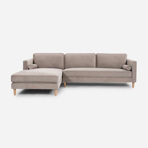 Sofá Seccional Rosen Harbord II Izquierdo Tela Beige-1