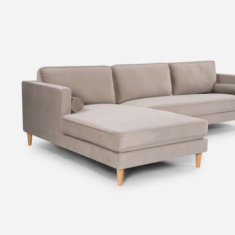 Sofá Seccional Rosen Harbord II Izquierdo Tela Beige-4