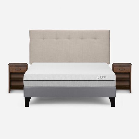 Cama Pratta 2 Plazas BN +Respaldo New Bennet+Velador Maurice-0