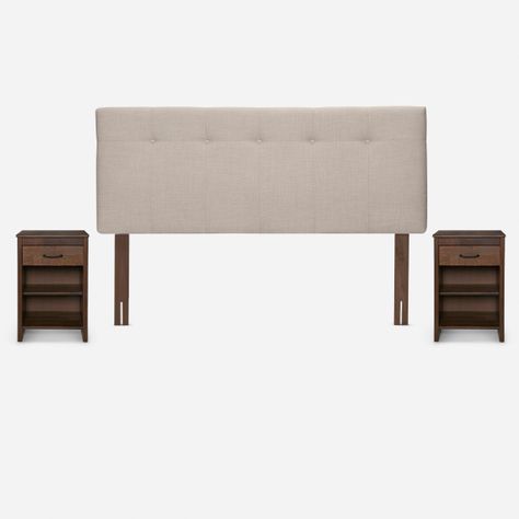 Cama Pratta 2 Plazas BN +Respaldo New Bennet+Velador Maurice-2