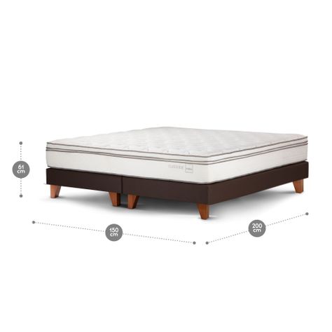 Cama Europea Rosen Classique+ 2 Plazas BD 150 x 200 cm-2
