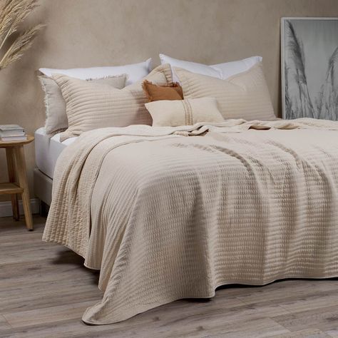 Cubrecama Flannel Supersoft Beige King-1