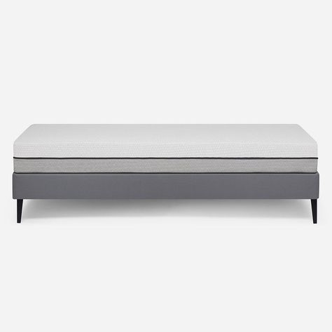 Cama Europea Pratta 1 Plaza Pata Acero 90 x 200 cm-2