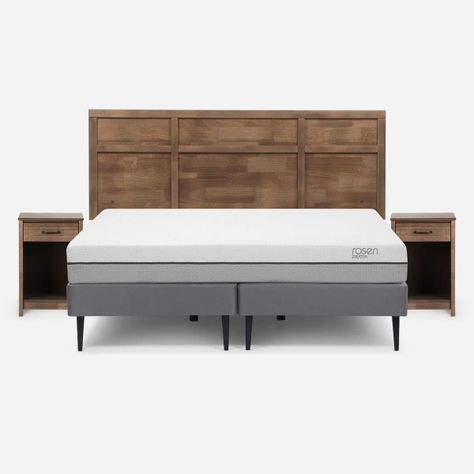 Cama Pratta 2 Plazas Base Dividida + Muebles Robin Tostado-0