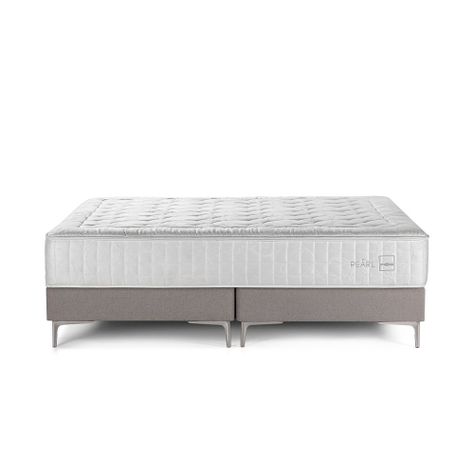 Box Spring Rosen Pearl Super King 200 X 200 Cm Base Gris-1