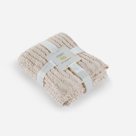 Manta Algodón Rosen Tejida 100 x 140 cm Kids Beige-0