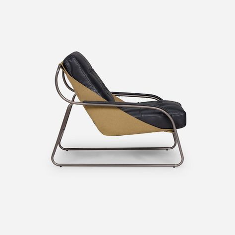 Poltrona Rosen Montok Cuero Negro-2