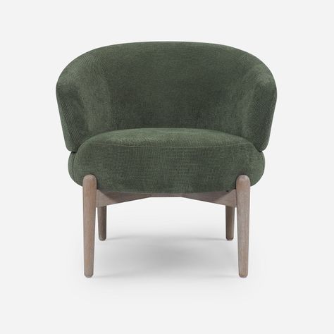 Poltrona Rosen Odda Tela Verde-1