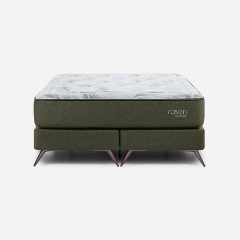 Box Spring Rosen Somnus 2 Plazas 150 x 200 cm Olive II-1