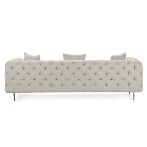 Sofá Rosen Allerton 3,5 Cuerpos Tela Blanco-3