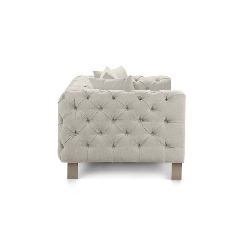 Sofá Rosen Allerton 3,5 Cuerpos Tela Blanco-5