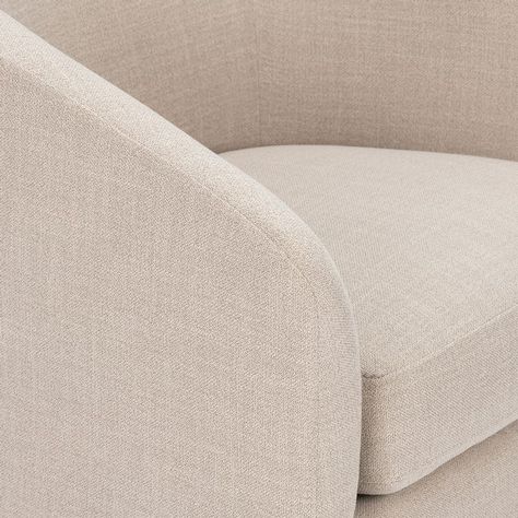 Poltrona Rosen Giratoria Bourton Tela Beige-4