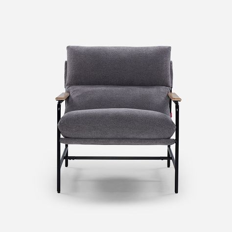 Poltrona Rosen Ellon Tela Taupe-1