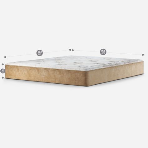 Colchón Rosen Somnus 2 Plazas 150 X 200 Cm Nougat-1