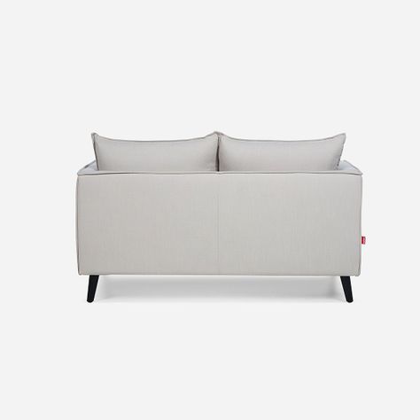 Sofá Rosen Tain 2 Cuerpos Tela Beige-3
