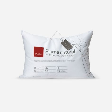 Almohada Rosen Pluma Natural 70% Pecho Americana 50x70 cm-0
