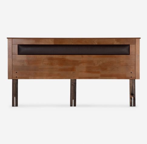 Cama Europea Pratta King Pata Acero + Respaldo Ferrara-7