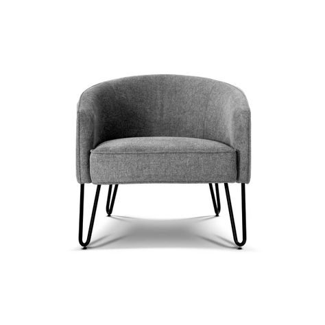 Poltrona Rosen Lerso Tela Gris-2