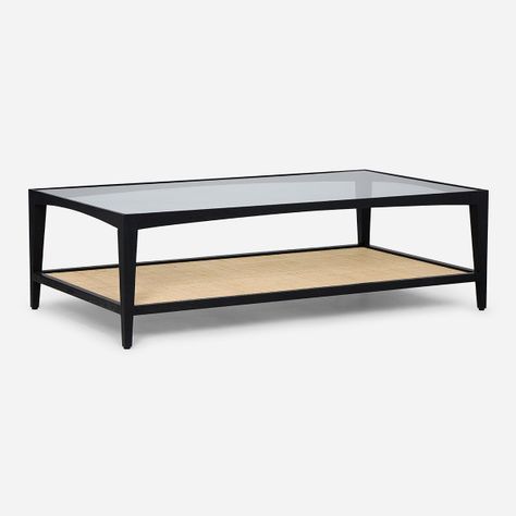 Mesa de Centro Rosen Mikeli Rectangular 140 x 80 cm Negro-0