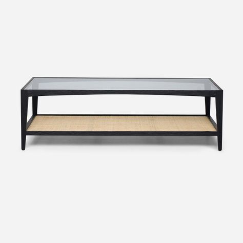 Mesa de Centro Rosen Mikeli Rectangular 140 x 80 cm Negro-1