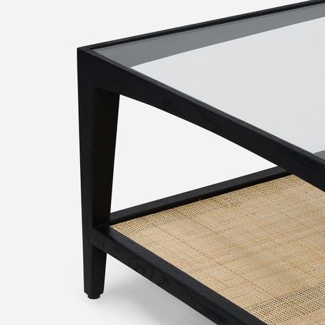 Mesa de Centro Rosen Mikeli Rectangular 140 x 80 cm Negro-2