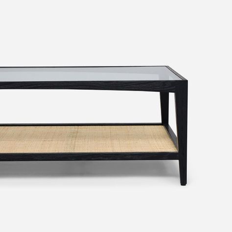 Mesa de Centro Rosen Mikeli Rectangular 140 x 80 cm Negro-3