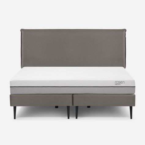 Cama Europea Pratta King Pata Acero BD + Respaldo Maurice-0