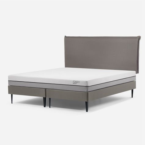 Cama Europea Pratta King Pata Acero BD + Respaldo Maurice-2