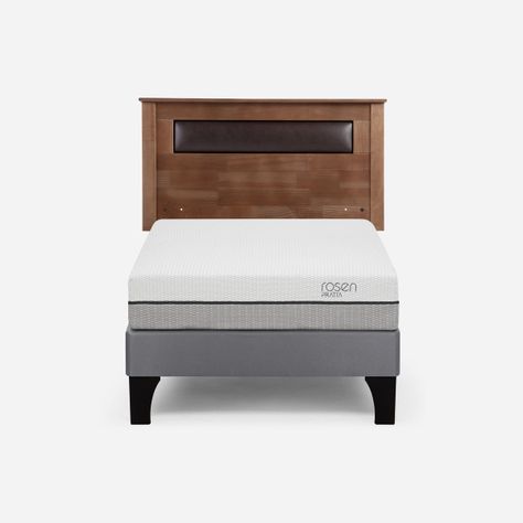 Cama Europea Pratta 1,5 Plazas Pata Madera +Respaldo Ferrara-0