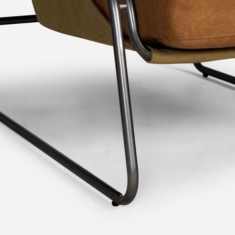 Poltrona Rosen Montok Cuero Camel-4