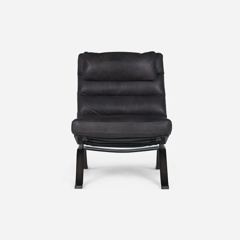 Poltrona Rosen Astoria Cuero Acero-1