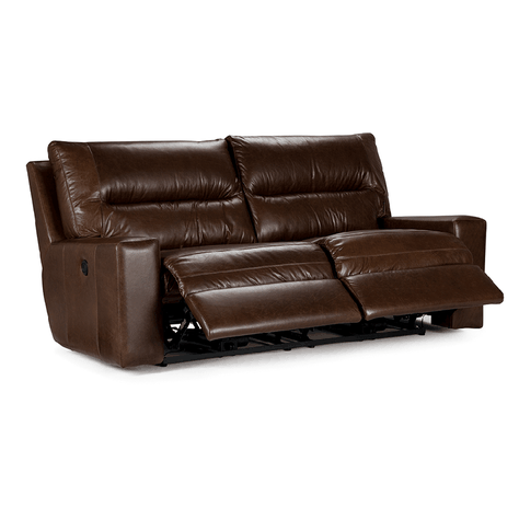 Sofá Reclinable Tolstoi 3 Cuerpos Cuero Scotland Chocolate-1