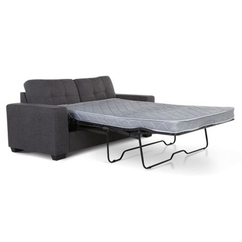 Sofá Cama Dream 3 Cuerpos Tela Charcoal-3