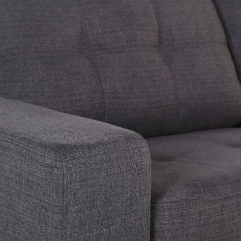Sofá Cama Dream 3 Cuerpos Tela Charcoal-8